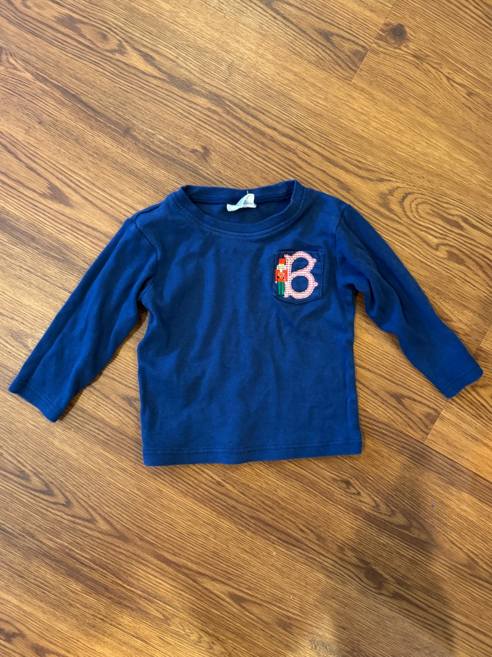 Christmas long sleeve embroidered “B” nutcracker shirt